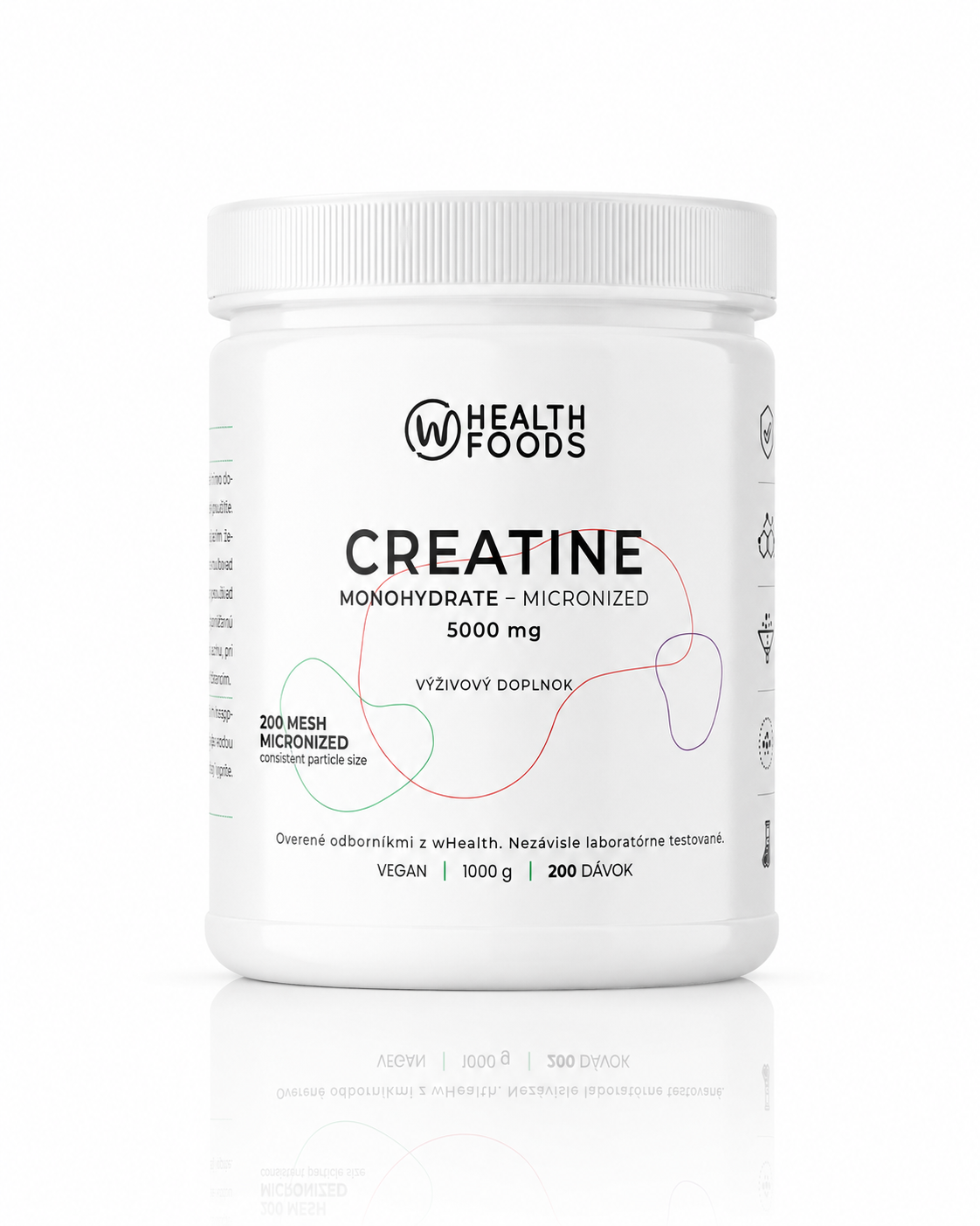 wHealth Kreatín monohydrát - 1 kg