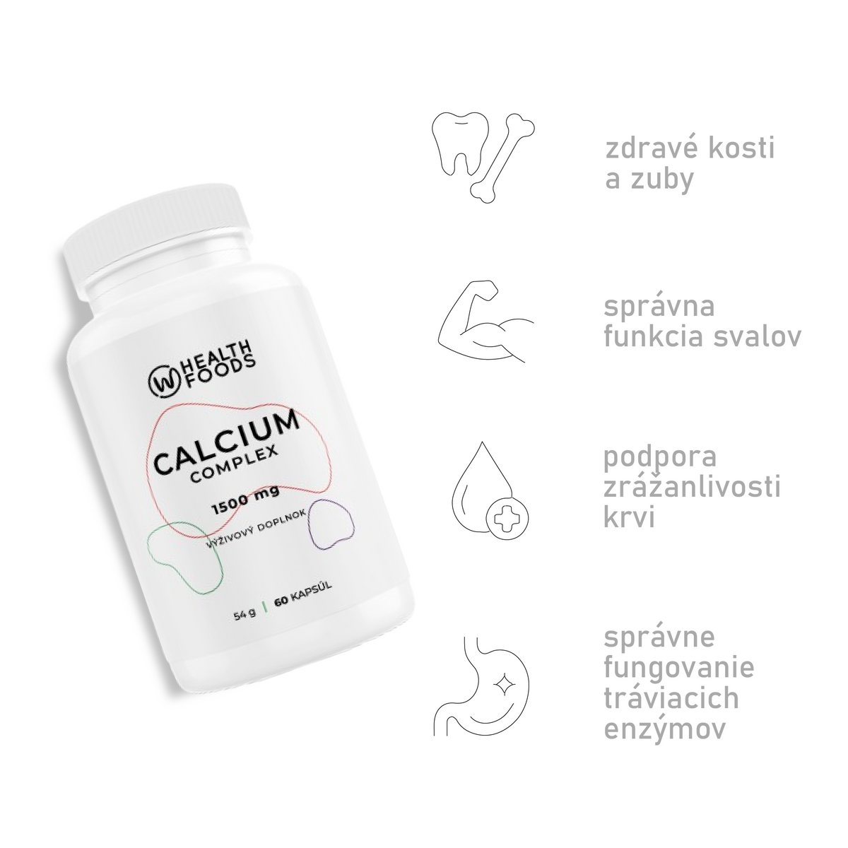 wHealth Calcium Complex účinky