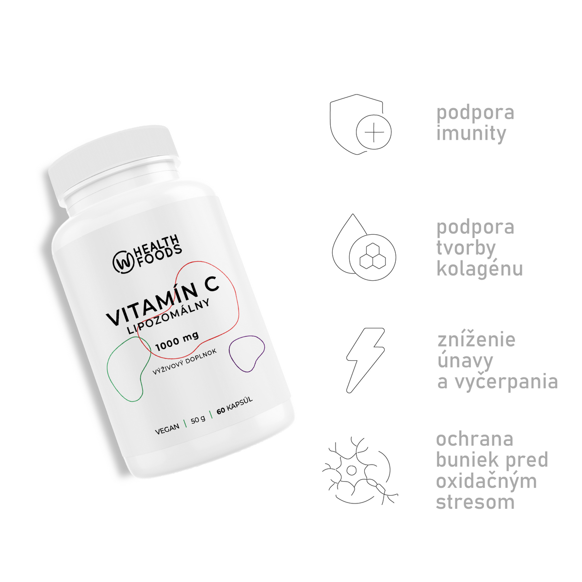 wHealth Lipozomálny vitamín C účinky