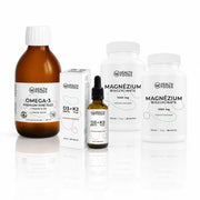 wHealth Essentials - Omega-3 olej, Vitamín D3K2, 2x Magnézium