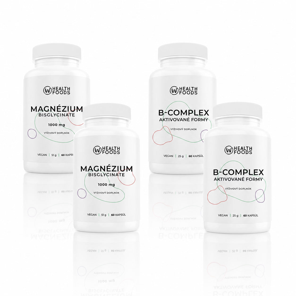 wHealth Spánok & Stres - 2x Magnézium, 2x B-Complex